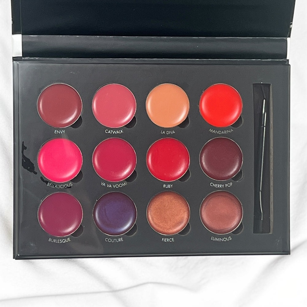 Bellapierre Cosmetics 12 Color Pro Lip Palette Mineral Lipstick Set New